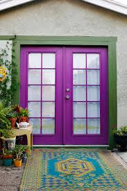 Purple paint doors