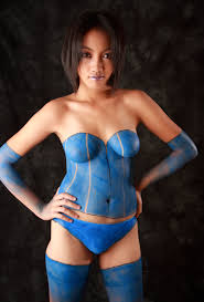 Warrior Body Paint Airbrush Tattoo