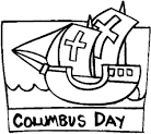 Columbus Day coloring page