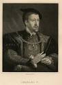 Antique Engraving of Charles V of France