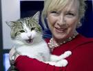 Claire Horton, CEO of Battersea Dogs and Cats Home in London, holds the new ... - 0013729e42ea0ec5be4120