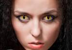 Cat Eye - Yellow | Halloween Contact Lenses - ClearlyContacts. - cat-eye-yellow+ff++productPageXtraLarge