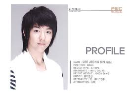 Name: Lee Jeong Shin. Position: Bassist; Blood Type: A; Birthdate: 1991/09/15; Height Weight: 186cm 66kg ... - nwxxr6