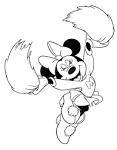Cheerleading coloring page