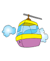 Cable Car coloring page