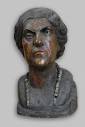 Fisherwoman. Wood-carving.