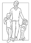 Father coloring page
