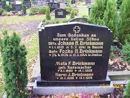 Grab von Johann H. Brinkmann (01.01.1913-06.07.1941), Friedhof ...