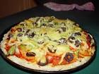 Home made vegetarian pizza - via Daymix