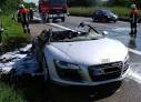 Creepy! Audi R8 burns on a street in Germany - rpmGo.