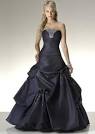 Taffeta Sexy Deep Neckline with Rouched Bodice in A line Skirt and ...
