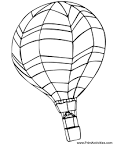 Hot Air Balloon coloring page