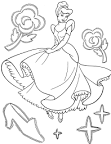 Cinderella Coloring coloring page