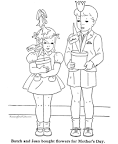 Mother coloring page