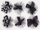 Accessories - Dog Hair Bows,Blue Hair Bows, Black Hair Bows