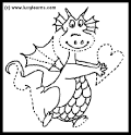 Medieval coloring page