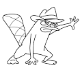 Platypus coloring page