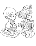 Precious Moments coloring page
