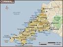 Map of Cornwall