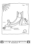 Playground coloring page