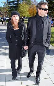 Actress Olivia Pascal and husband Peter Kanitz arrive for the funeral of Thomas Fuchsberger at August-Everding-Saal on October 27, 2010 in Gruenwald near ... - Olivia+Pascal+Thomas+Fuchsberger+Funeral+_ys9DPU3o_pl