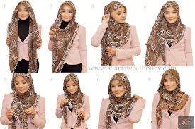 Tutorial Berhijab Modern Terbaru 2013: Cara Memakai Jilbab Segi ...