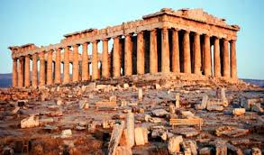This is a picture of old Greek architecture.