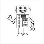 Free Printable Robot Coloring Page | Smarty Pants Fun - Free ...