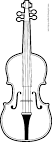 Violin coloring page