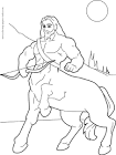 Centaur coloring page