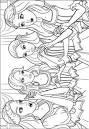 Barbie and 3 Musketeers coloring page