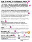 Social Media Press Release