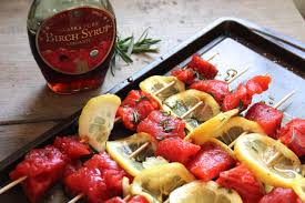 Salmon Skewers with Rosemary Birch Syrup - Alaska from ... - IMG_6991