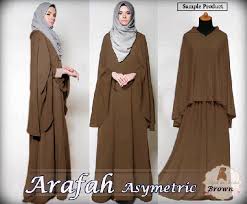 Baju Blus Muslim Terbaru Arafah Choco | Blus Muslim Modern