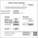Free Weekly PAYROLL TAX Worksheet