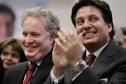 Pierre Moreau, en compagnie de Jean Charest, en 2007. Photo: Archives PC - 21564-pierre-moreau-compagnie-jean-charest