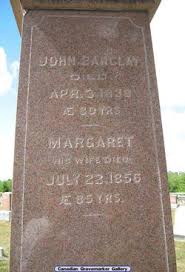 Margaret McBean Barclay (1771 - 1856) - Find A Grave Memorial - 108326356_136569904463