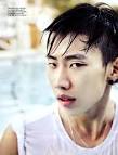 Jay Park sits poolside for