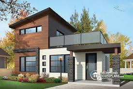 W1703 - 2-storey 2 bedroom small and tiny Modern house with deck ...