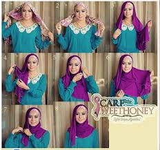 Langkah Mudah Cara Memakai Jilbab Pesta Cantik | Baju Muslimah 2016