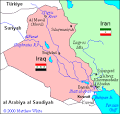 Map of the Iran-Iraq War