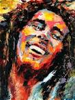 Bob Marley Painting - Bob Marley Fine Art Print - Derek Russell - bob-marley-derek-russell