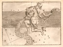 JOHANN BAYER: Uranometria. - Ulm 1661, Sternenkarte Hessische Landesbibliothek Wiesbaden Rara 4º Ut. Sternbild des Wassermanns - img048a