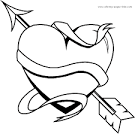 Heart coloring page