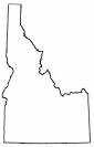 Idaho State Map - Outline - Simple Idaho State Map
