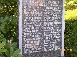 Heinrich Behrends, Friedhof Spetzerfehn-Kirche \u0026middot; Grabstein von Heinrich Behrends (-1939-1945), Friedhof Blersum. Häufige Nachnamen auf diesem Friedhof: