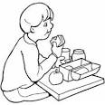 Lunch coloring page