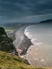 This view from Little Orme shows the isthmus of Great Orme's Head peninsula. - via Daymix