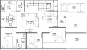 Denah Rumah Minimalis 1 Lantai 3 Kamar Tidur + Garasi