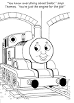Thomas the train coloring page